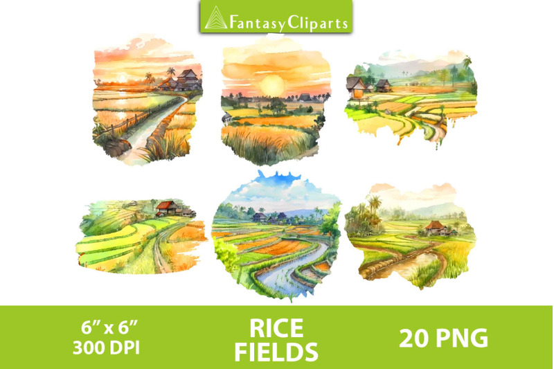 rice-fields-meadows-clipart-watercolor-landscapes-png