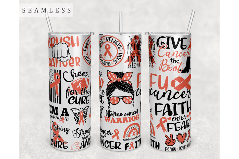 uterine-cancer-awareness-tumbler-wrap-20oz-skinny-tumbler-sublimation