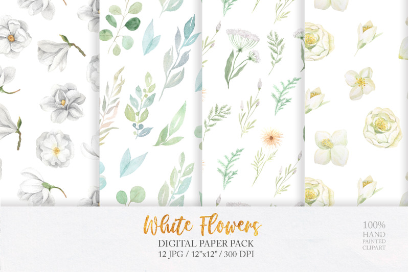 watercolor-floral-digital-papers-pack