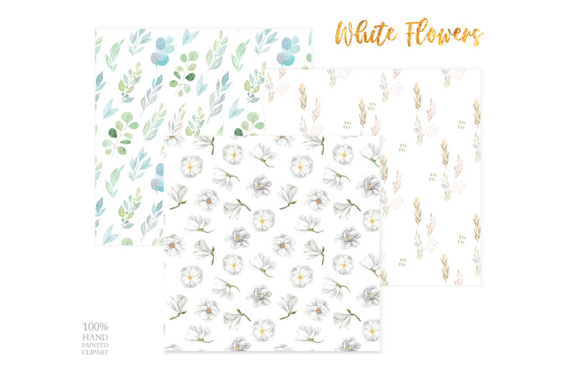 watercolor-floral-digital-papers-pack