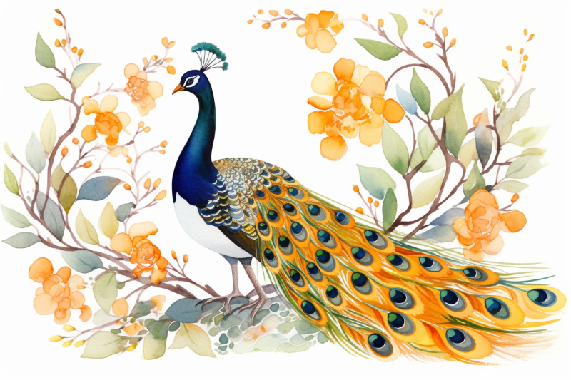 floral-peacock