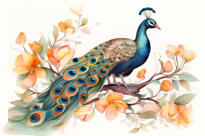 floral-peacock