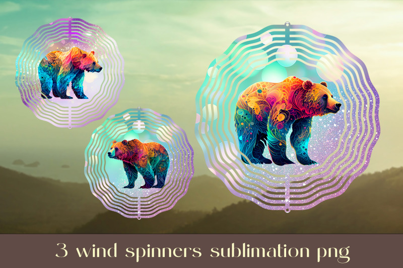 bear-wind-spinner-sublimation-animal-wind-spinner-design-bundle