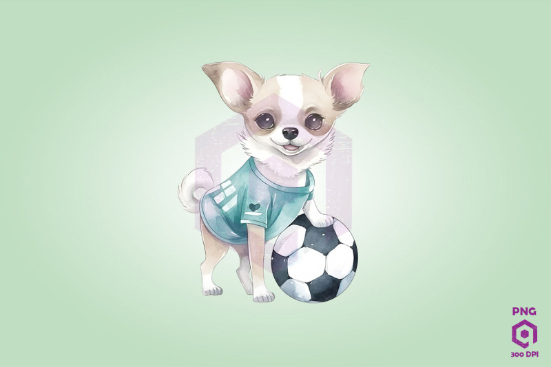 chihuahua-dog-playing-football