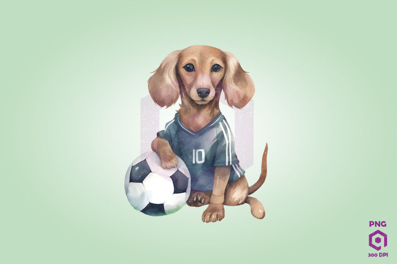 dachshund-dog-playing-football