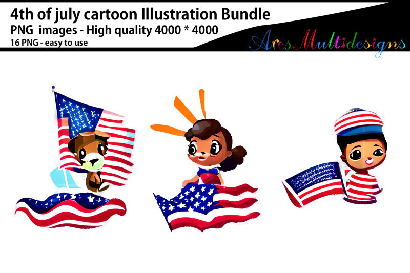 4th-of-july-cartoon-illustration-bundle