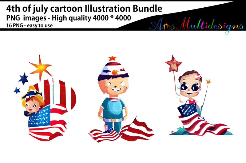 4th-of-july-cartoon-illustration-bundle