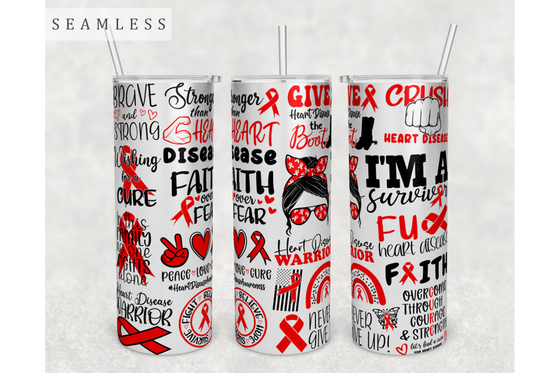 heart-disease-awareness-tumbler-wrap-20-oz-skinny-tumbler-sublimation