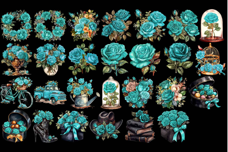 turquoise-roses-arrangements-clipart-mother-039-s-day-clip-art