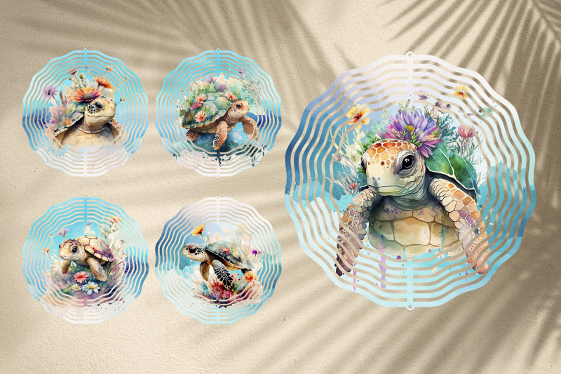 floral-turtle-wind-spinner-sublimation-ocean-wind-spinner