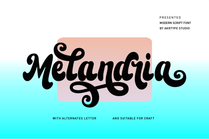 melandria-script-font