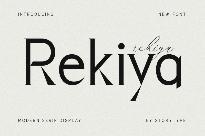 rekiya-typeface