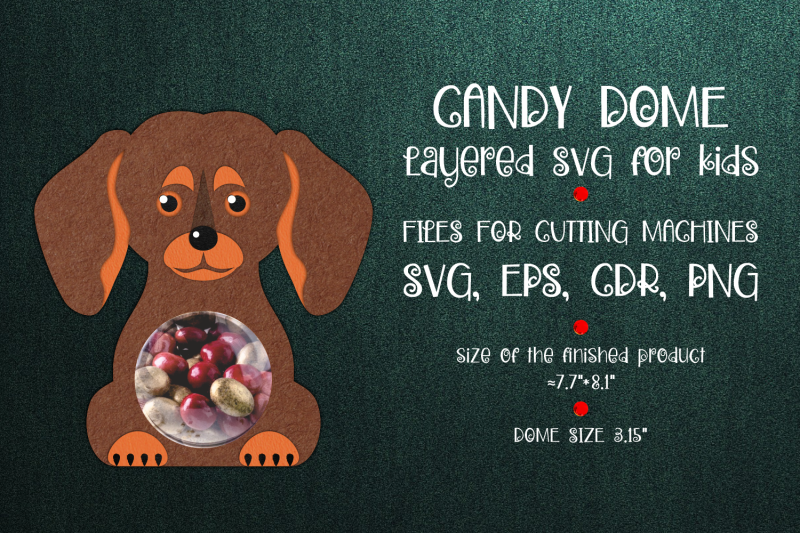 dachshund-candy-dome-paper-craft-template