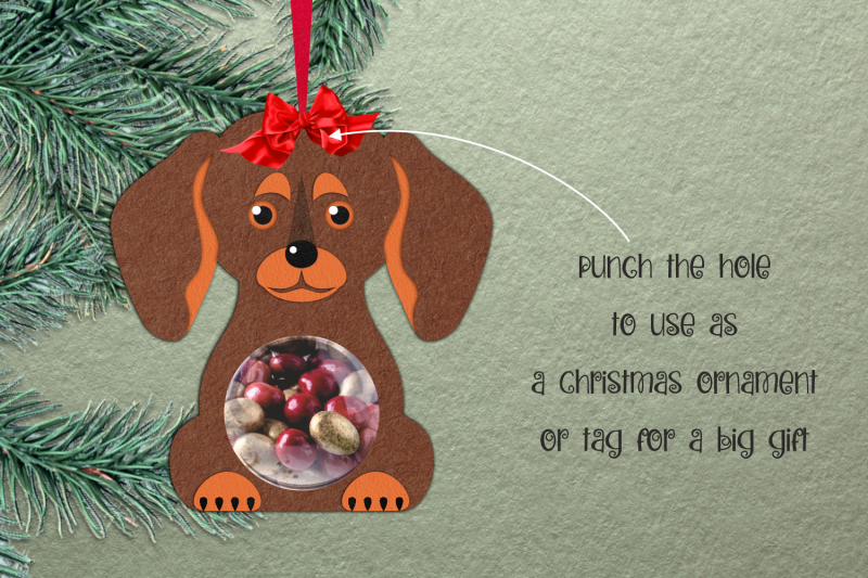 dachshund-candy-dome-paper-craft-template