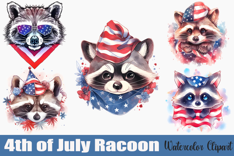 cute-racoon-4th-of-july-bundle