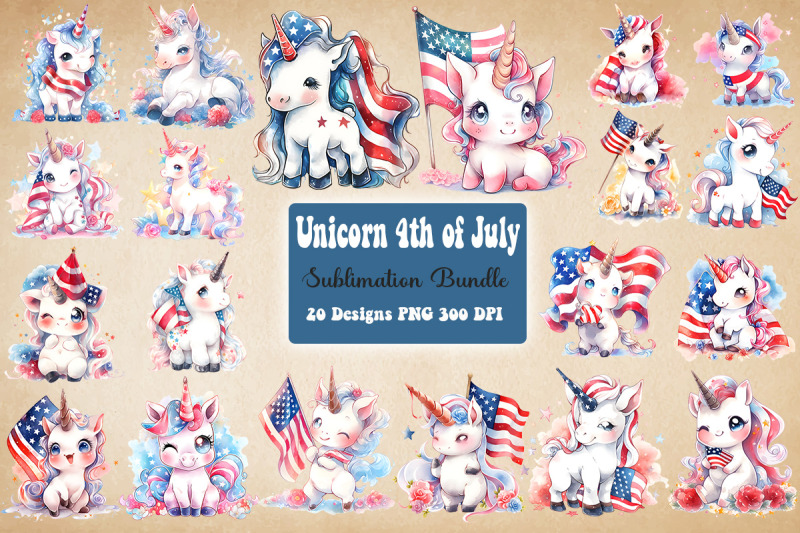 cute-baby-unicorn-4th-of-july-bundle