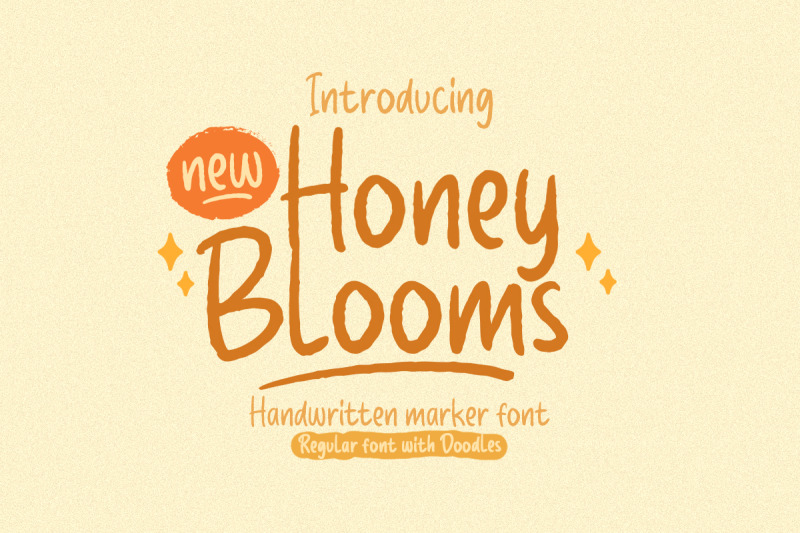 honey-blooms-handwritten-marker-font