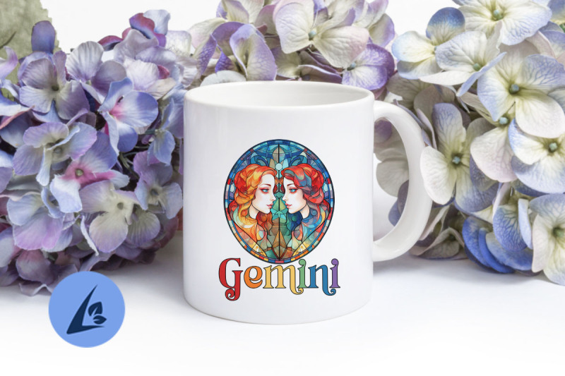 gemini-stained-glass-birthday-zodiac