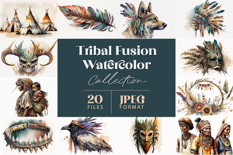 tribal-fusion-watercolor-collection