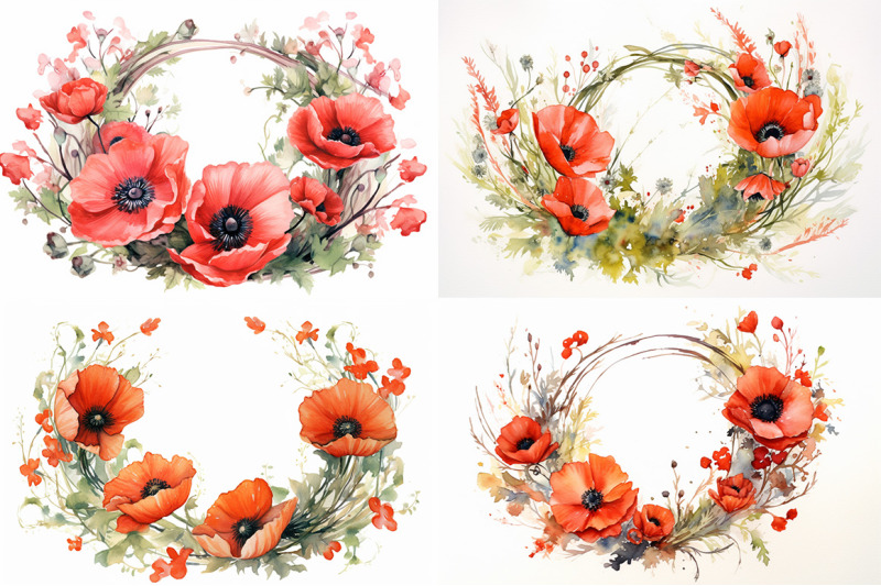 poppy-floral-delights-watercolor-collection