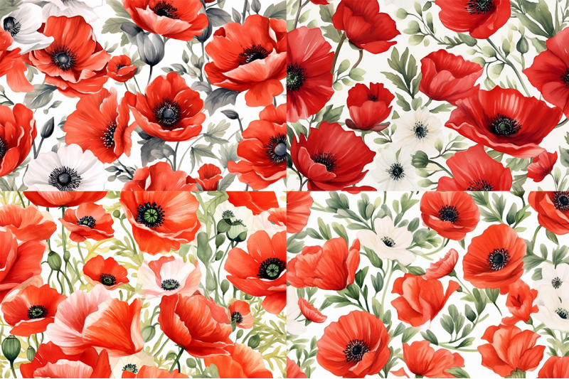 poppy-floral-delights-watercolor-collection