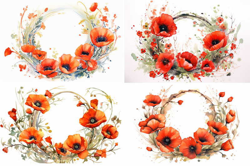 poppy-floral-delights-watercolor-collection