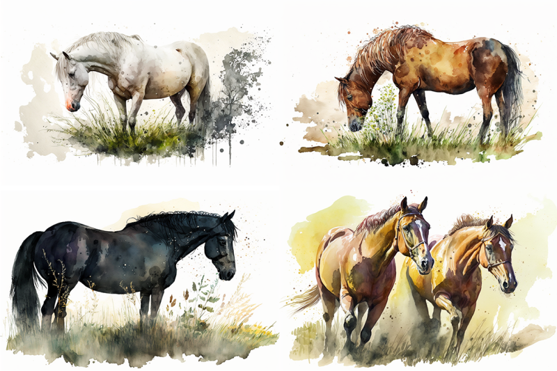 horse-haven-watercolor-horses-collection