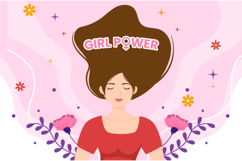 11-girl-power-vector-illustration