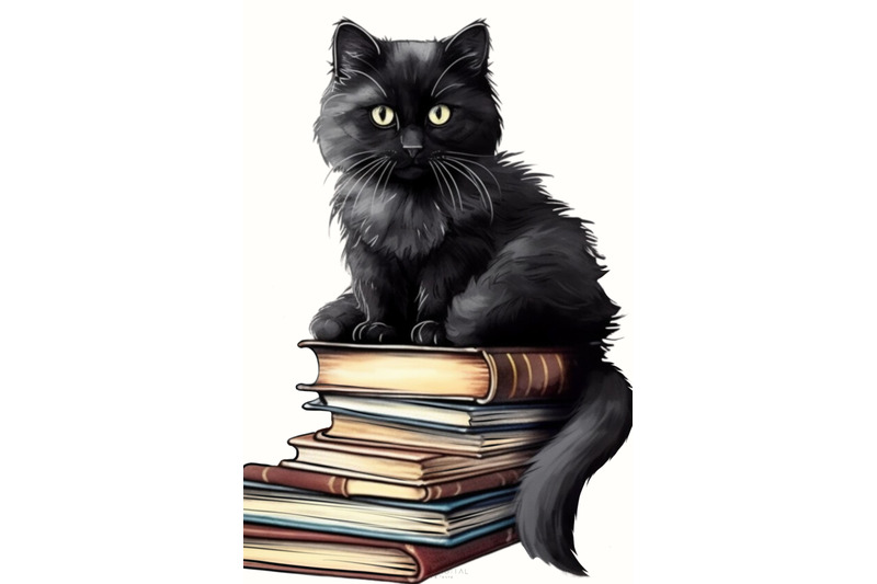 black-cat-clipart-with-books-10-png-files