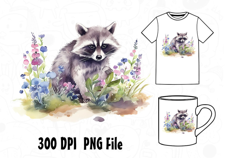 raccoon-watercolor-16