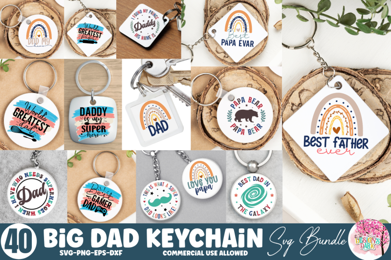 big-dad-keychain-svg-bundle
