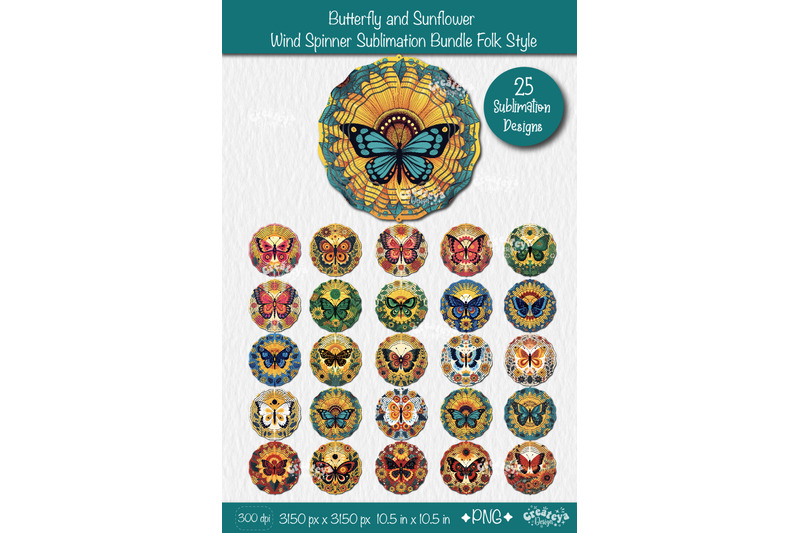 butterfly-wind-spinner-sublimation-bundle-designs-png-in-folk-style