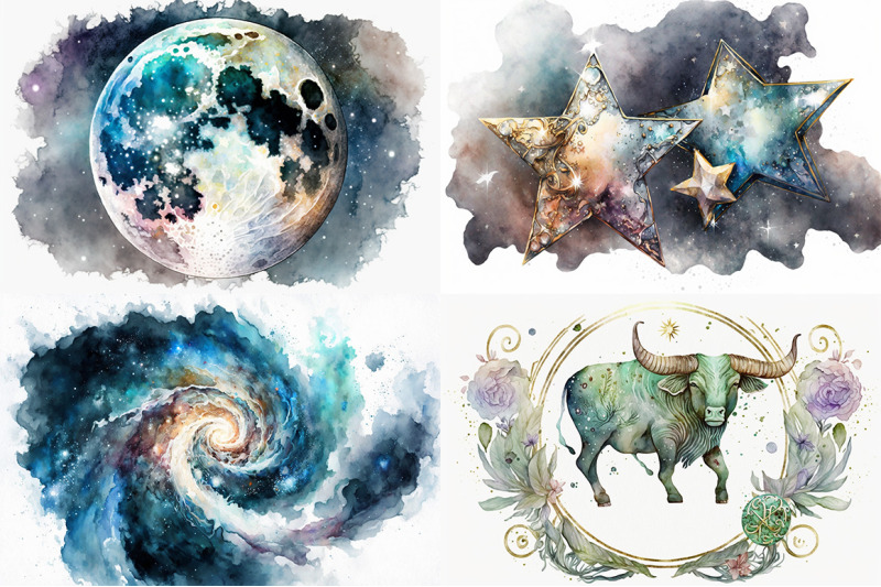 celestial-wonders-watercolor-zodiac-collection