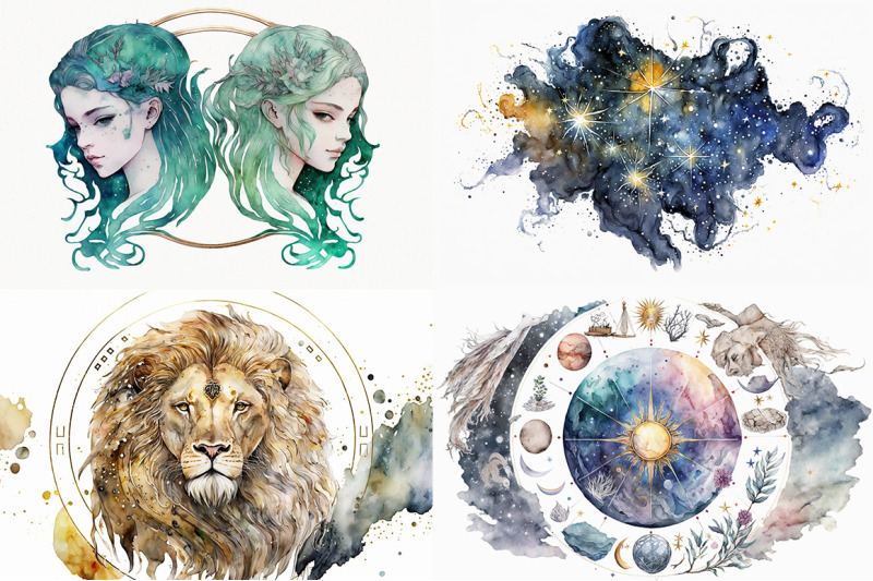 celestial-wonders-watercolor-zodiac-collection