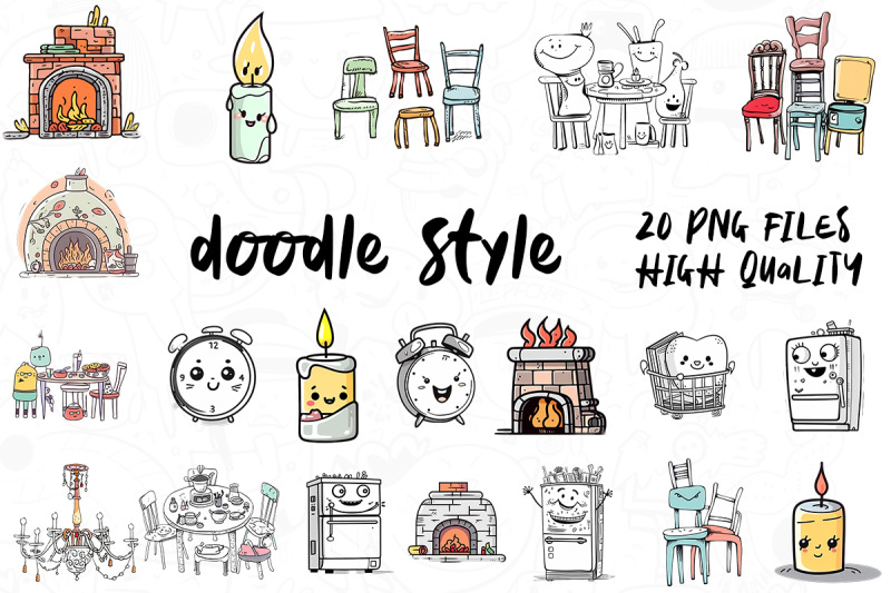 home-stuff-doodle-clipart-bundle-01