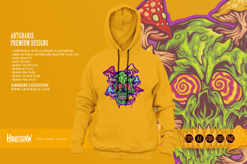 trippy-skull-with-psychedelic-magic-mushroom-logo-illustrations