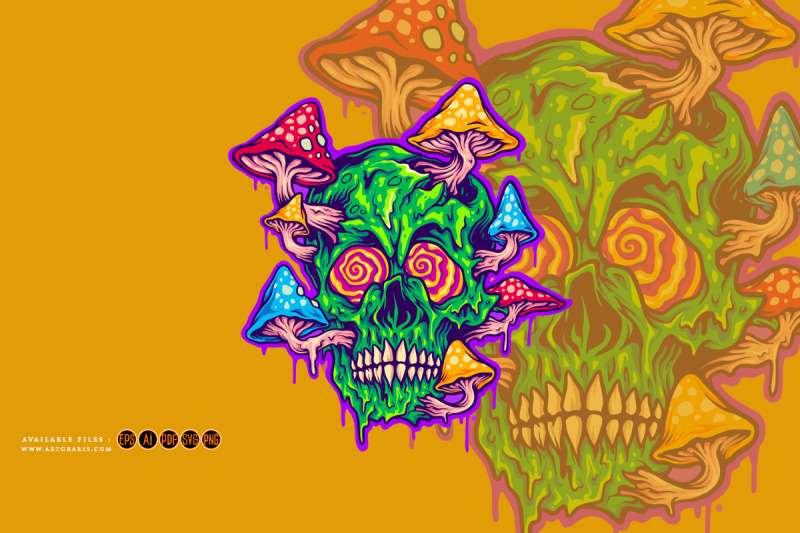 trippy-skull-with-psychedelic-magic-mushroom-logo-illustrations