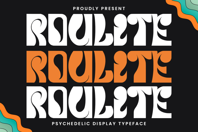 roulite-psychedelic-display-typeface-font