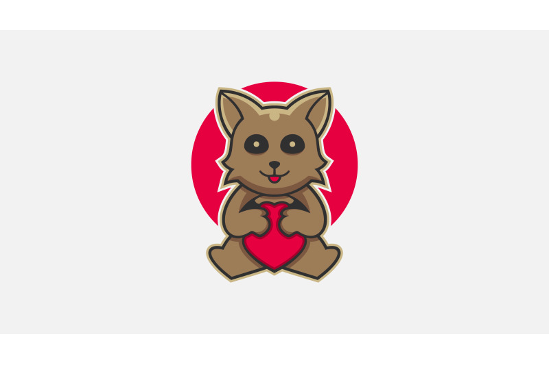 cute-cat-with-heart-love-logo-cartoon-design-abstract-vector-template
