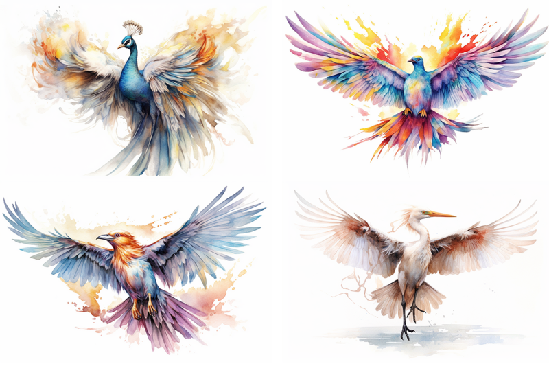 majestic-birds-watercolor-collection