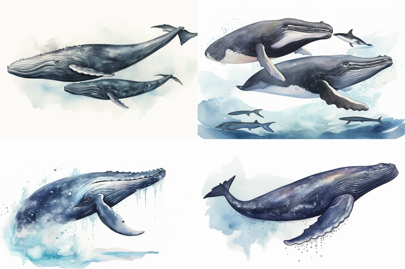 mighty-whales-watercolor-collection