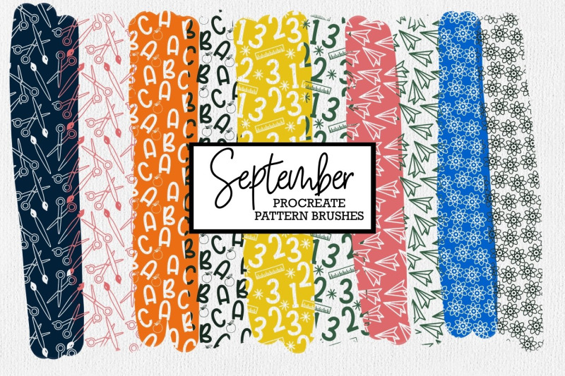back-to-school-procreate-pattern-brushes-september