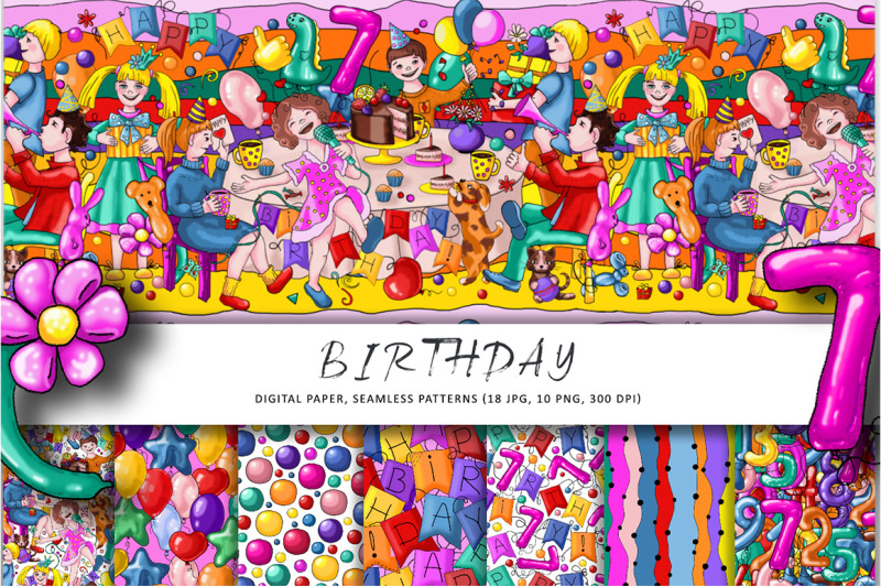 children-039-s-birthday-girl-039-s-7-years-bright-colorful-design
