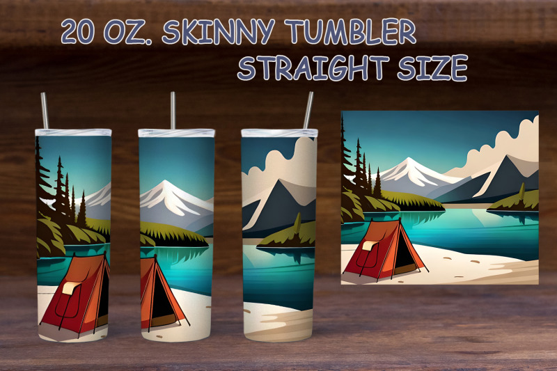 camping-sublimation-for-20-oz-tumbler-wrap