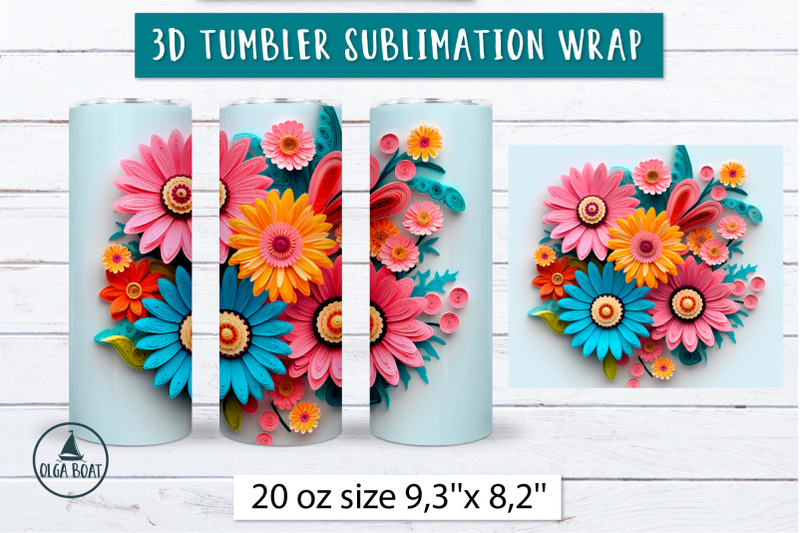 daisy-tumbler-design-3d-flower-sublimation-tumbler-wrap