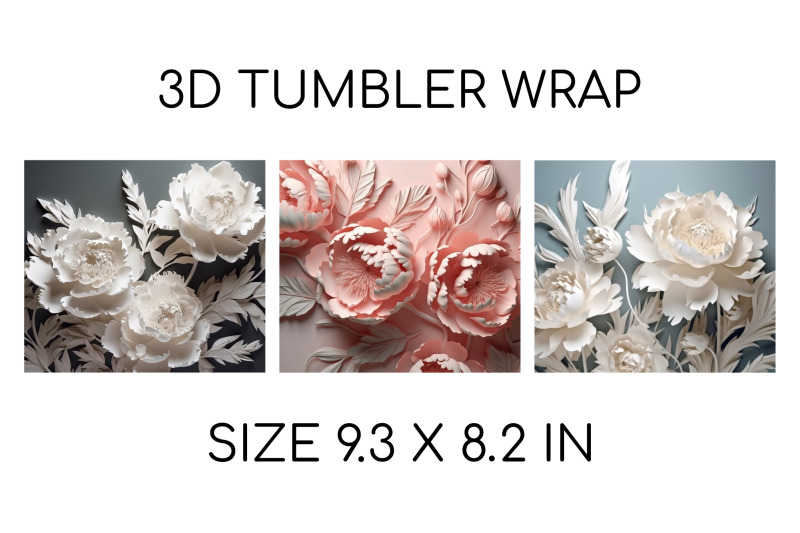 3d-flowers-tumbler-wrap-3d-tumbler-sublimation-bundle-png