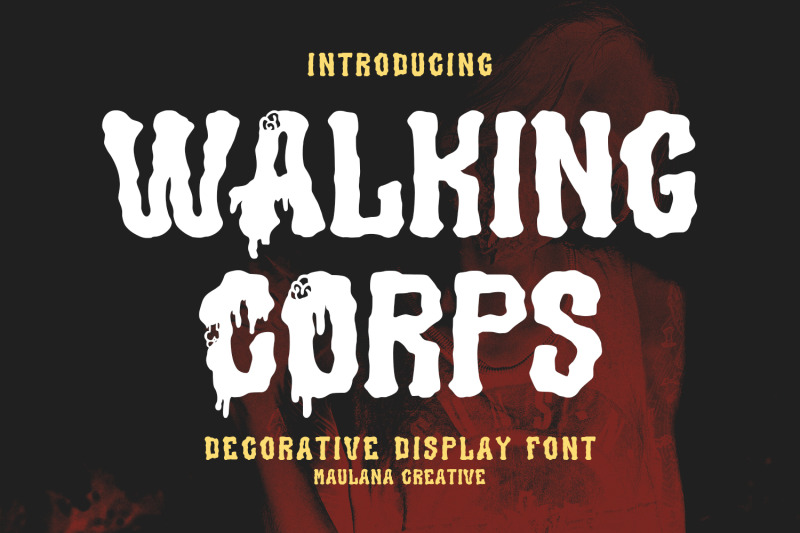 walking-corps-decorative-display-font