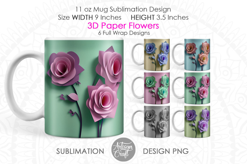 3d-flower-mug-wrap-3d-paper-flowers-mug-sublimation-wrap-11oz-mug