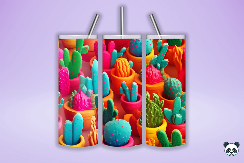 colorful-cactus-3d-seamless-pattern