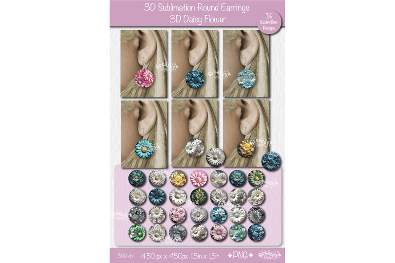 3d-earrings-sublimation-round-earring-3d-daisy-3d-sublimation-bundle